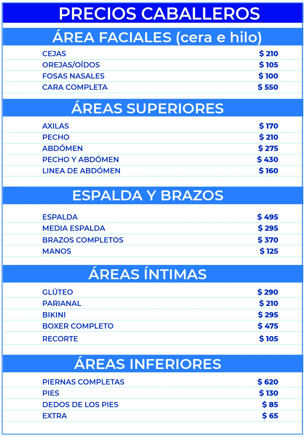 Depilación para hombres en Querétaro